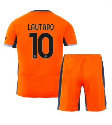Inter Milan Lautaro Martinez #10 Tredjedraktsett Barn 2023-24 Kortermet (+ Korte bukser)